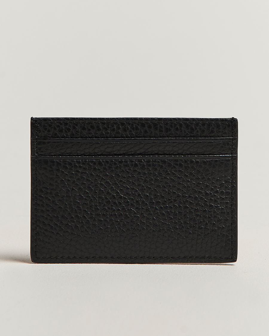 Homme | Tiger of Sweden Wharf Leather Card Holder Black | Tiger of Sweden | Wharf Leather Card Holder Black