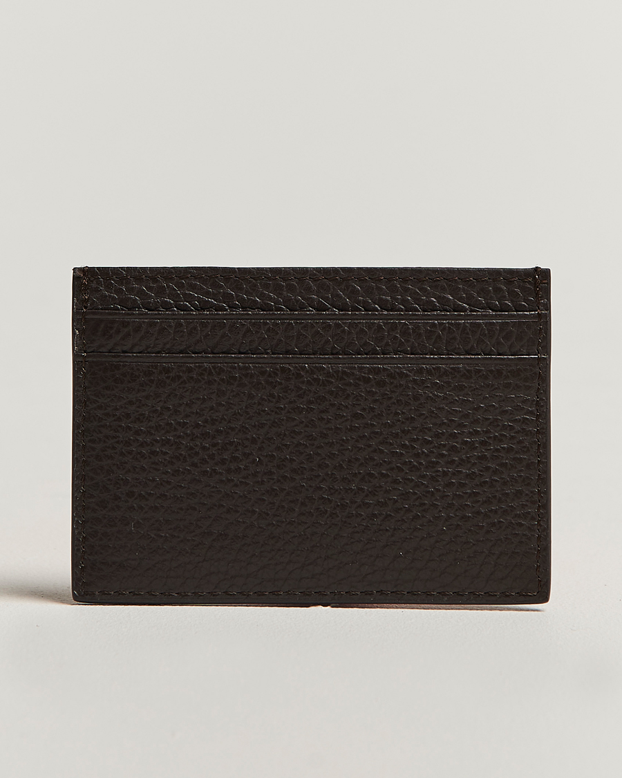 Homme | Tiger of Sweden Wharf Leather Card Holder Dark Brown | Tiger of Sweden | Wharf Leather Card Holder Dark Brown