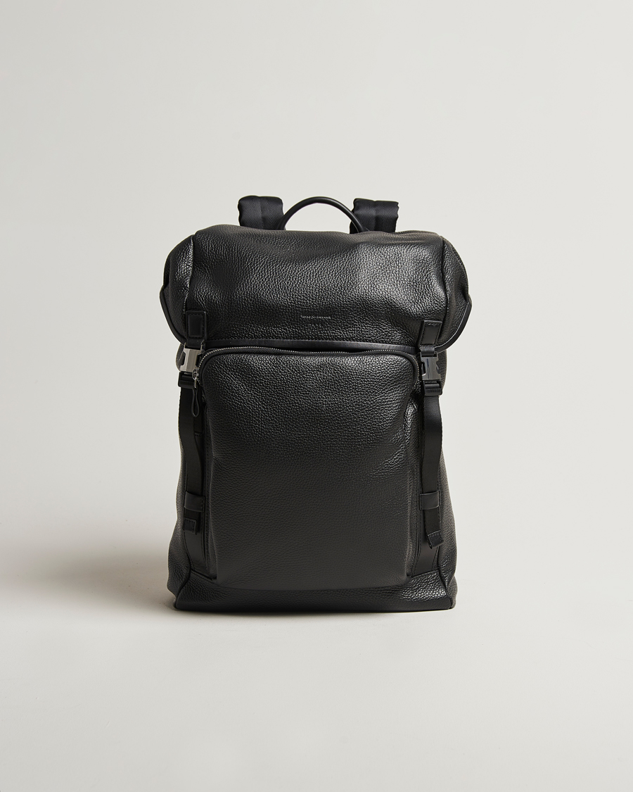 Homme | Tiger of Sweden Baha Leather Backpack Black | Tiger of Sweden | Baha Leather Backpack Black