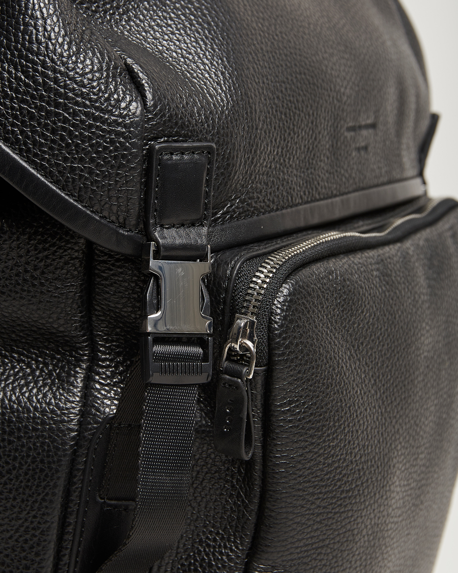 Homme | Tiger of Sweden Baha Leather Backpack Black | Tiger of Sweden | Baha Leather Backpack Black