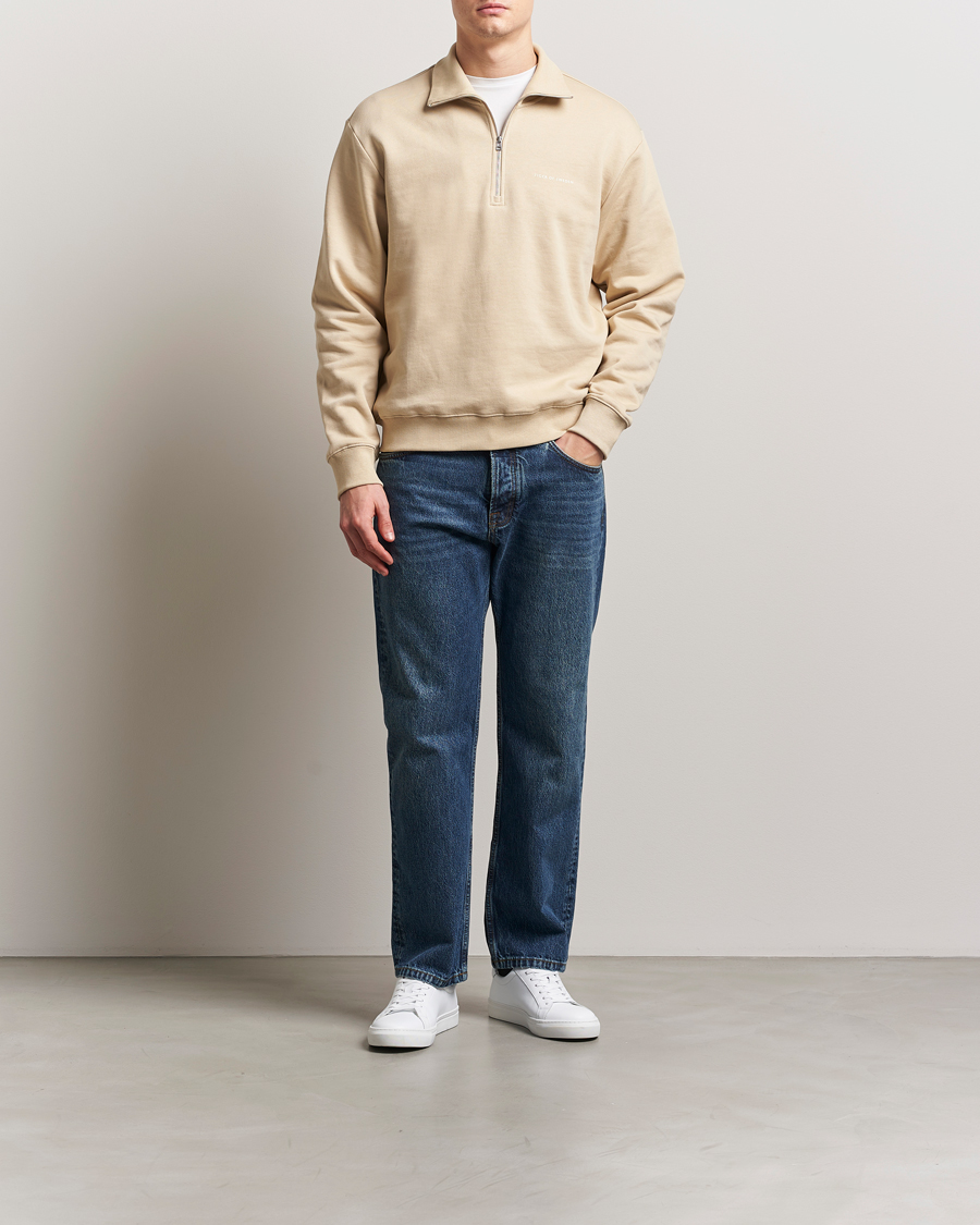 Homme | Pulls Et Tricots | Tiger of Sweden | Marlon Half Zip Sweatshirt Practical Beige