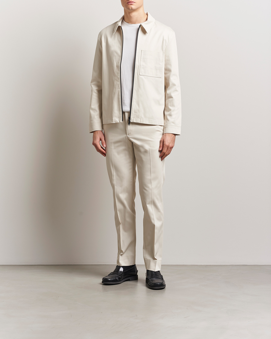 Homme | Pantalons | J.Lindeberg | Lois Cotton Twill Pants Moonbeam