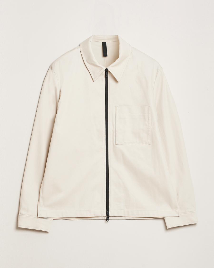 Homme | Chemises | J.Lindeberg | Julius Cotton Twill Overshirt Moonbeam