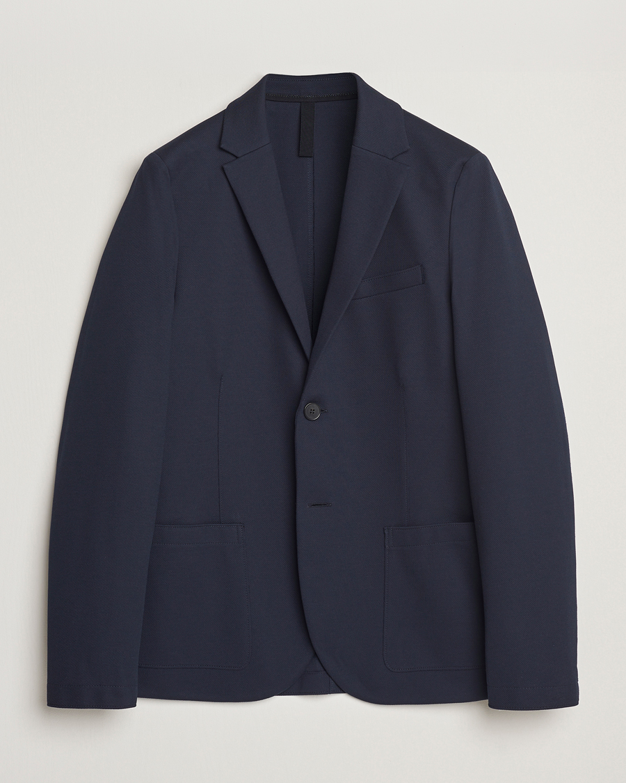 Homme | Blazers | Harris Wharf London | Loro Piana Cavalry Twill Blazer Navy Blue