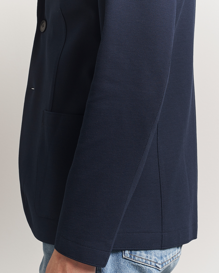 Homme | Blazers | Harris Wharf London | Loro Piana Cavalry Twill Blazer Navy Blue