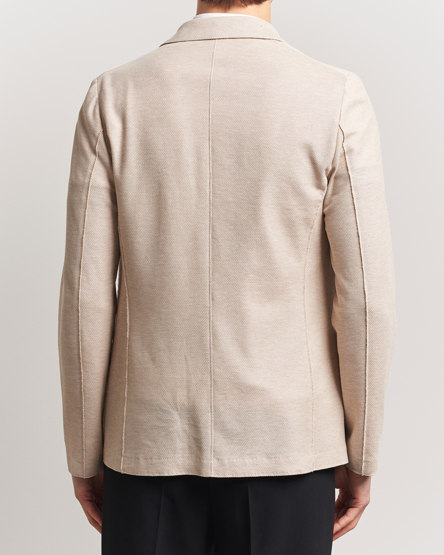 Homme | Blazers | Harris Wharf London | Loro Piana Honey Comb Blazer Cream
