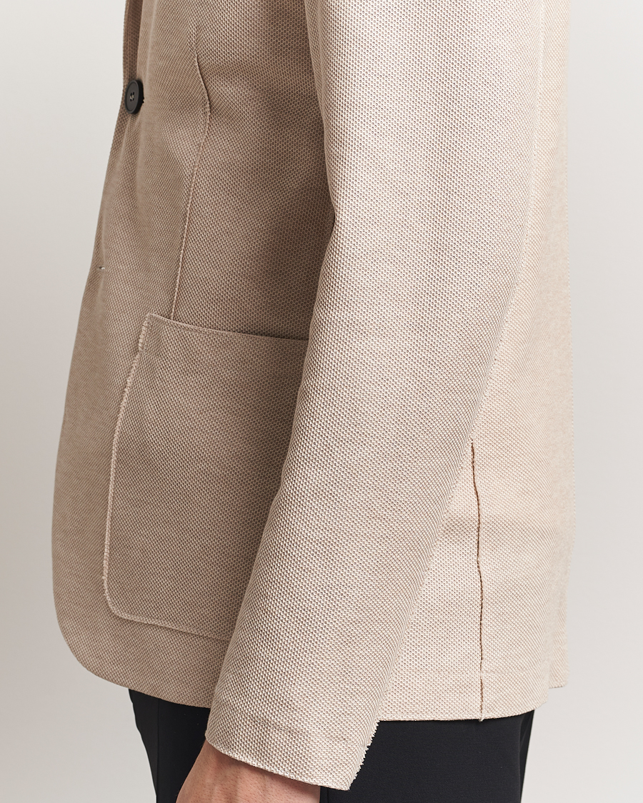 Homme | Blazers | Harris Wharf London | Loro Piana Honey Comb Blazer Cream