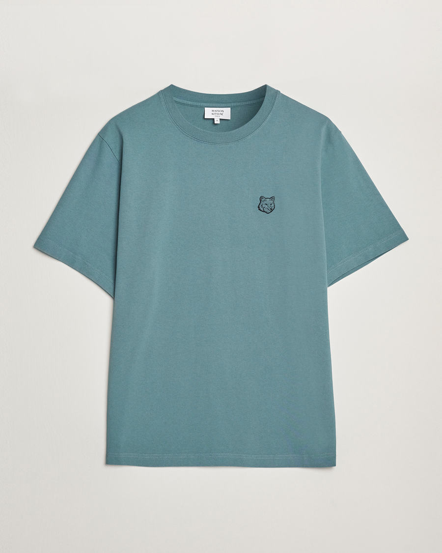Homme | T-shirts | Maison Kitsuné | Tonal Fox Head T-Shirt Seine Blue