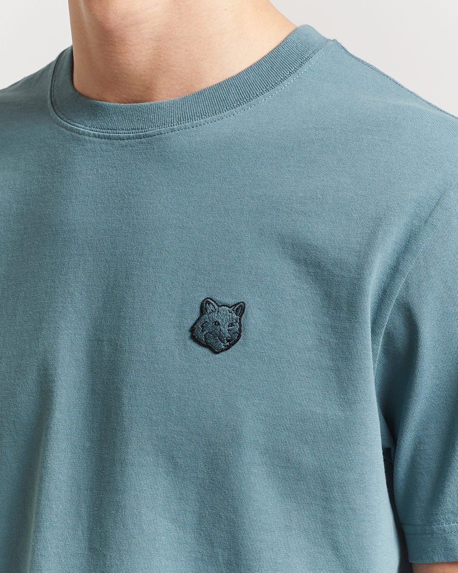 Homme | T-shirts | Maison Kitsuné | Tonal Fox Head T-Shirt Seine Blue