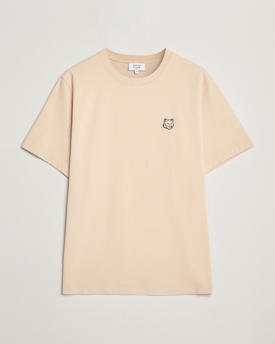 Homme | T-shirts | Maison Kitsuné | Tonal Fox Head T-Shirt Smoke Beige