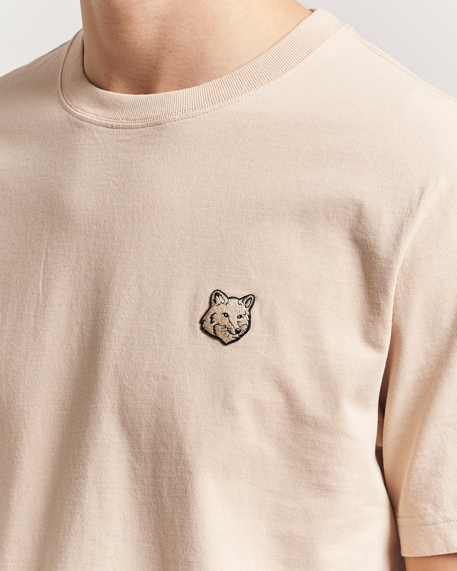 Homme | T-shirts | Maison Kitsuné | Tonal Fox Head T-Shirt Smoke Beige