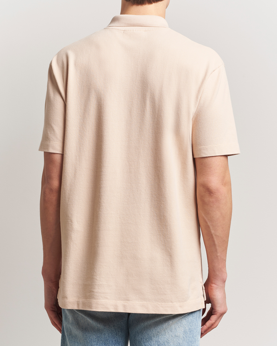 Homme | Polos | Maison Kitsuné | Tonal Fox Head Polo Smoke Beige