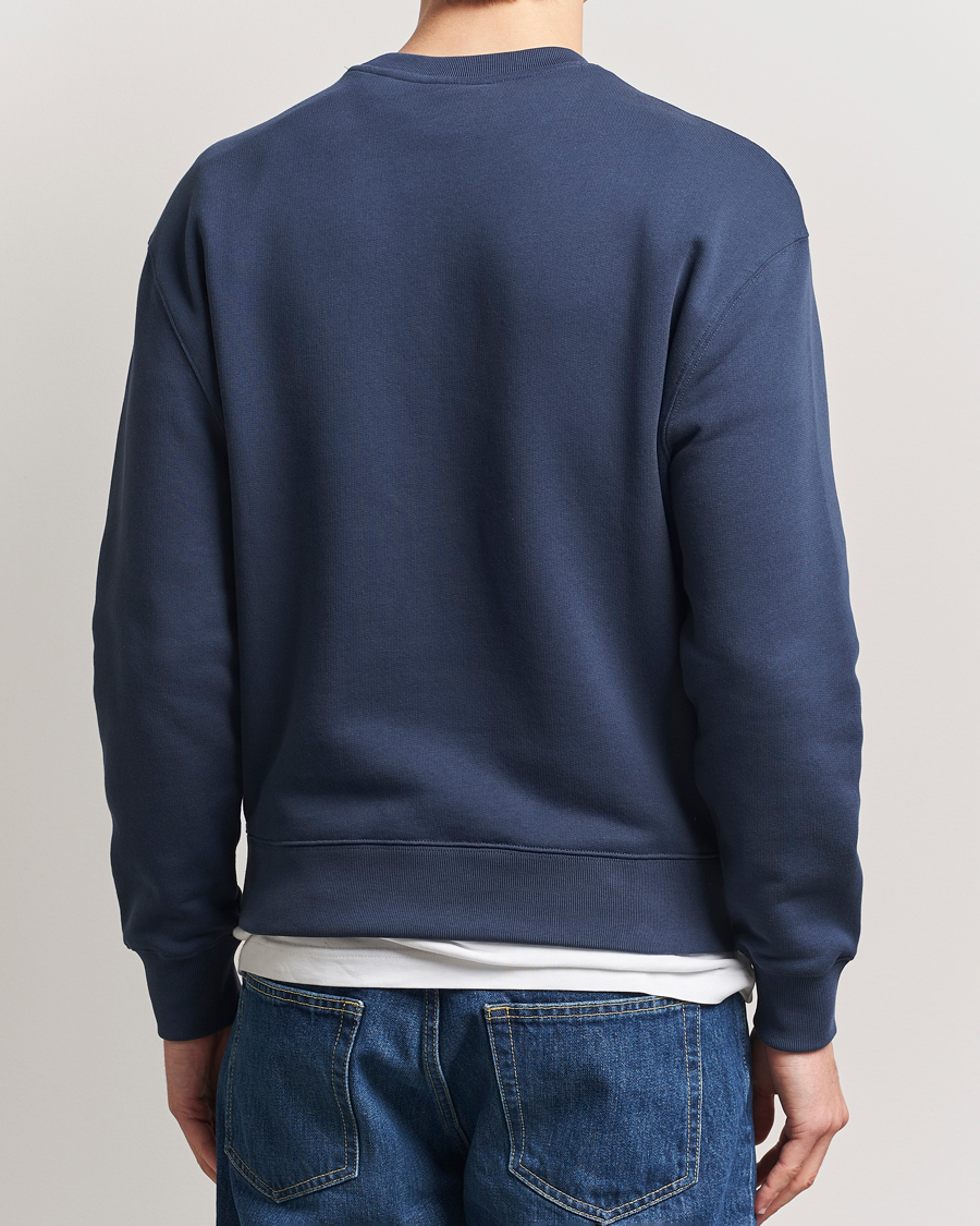 Homme | Pulls Et Tricots | Maison Kitsuné | Tonal Fox Head Sweatshirt Ink Blue