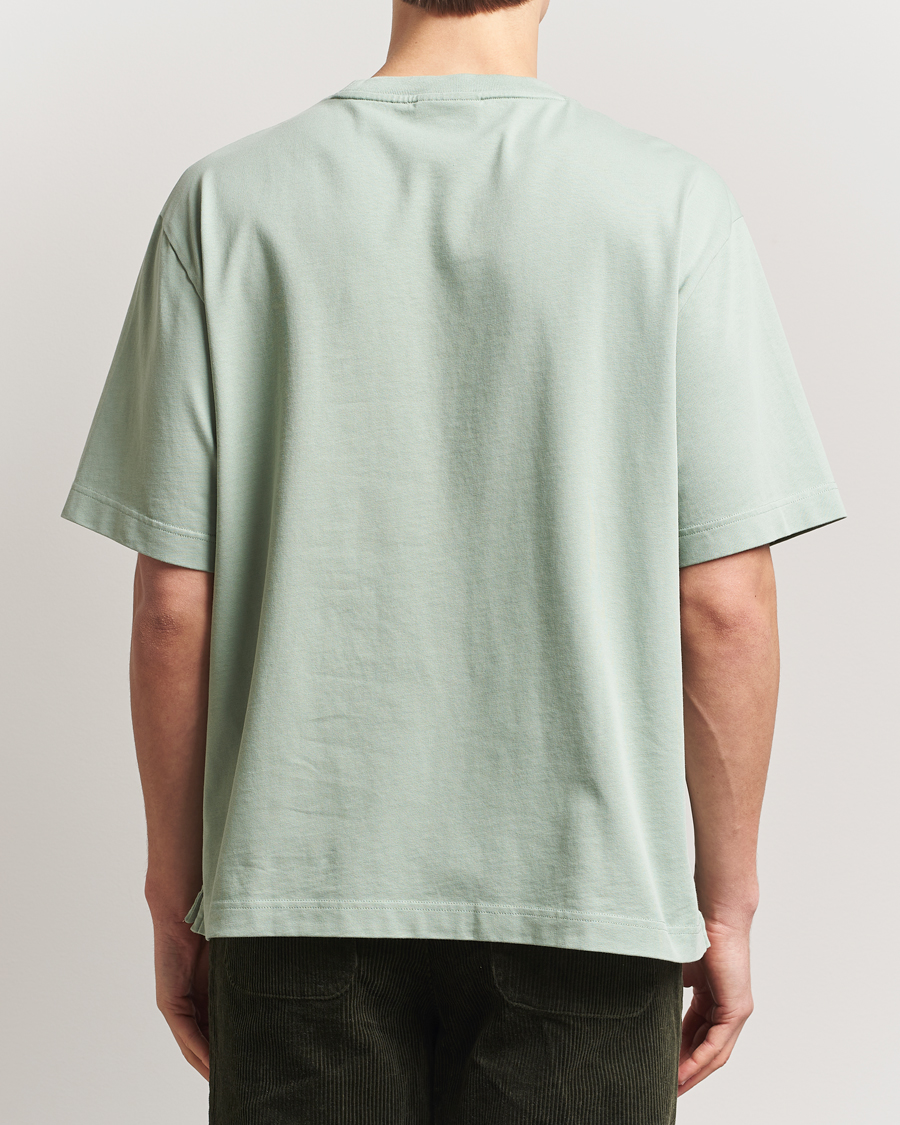 Homme | T-shirts | Maison Kitsuné | Handwriting Embroidery T-Shirt Vert De Gris