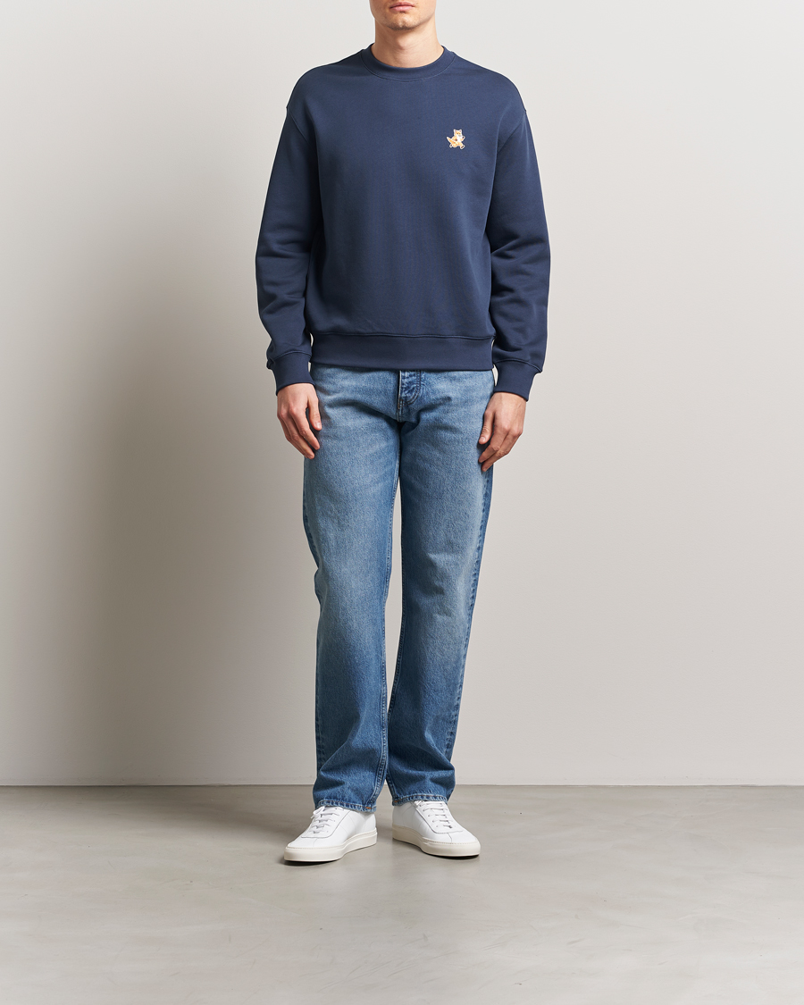 Homme | Pulls Et Tricots | Maison Kitsuné | Speedy Fox Sweatshirt Ink Blue