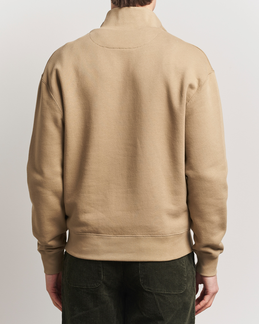 Homme | Pulls Et Tricots | Maison Kitsuné | Tonal Fox Head Half Zip Sweatshirt Cardamon