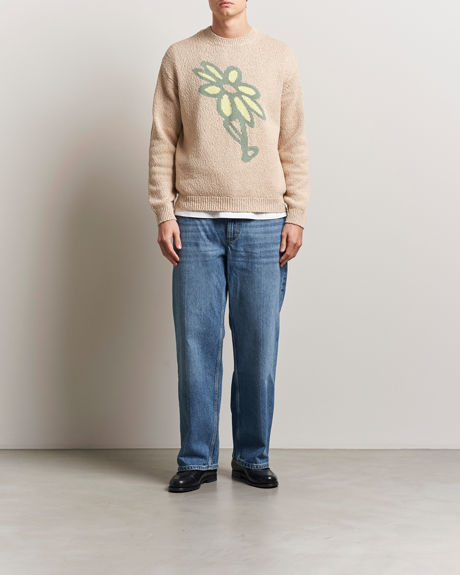 Homme | Pulls Et Tricots | Maison Kitsuné | Abstract Daisy Sweater Dune
