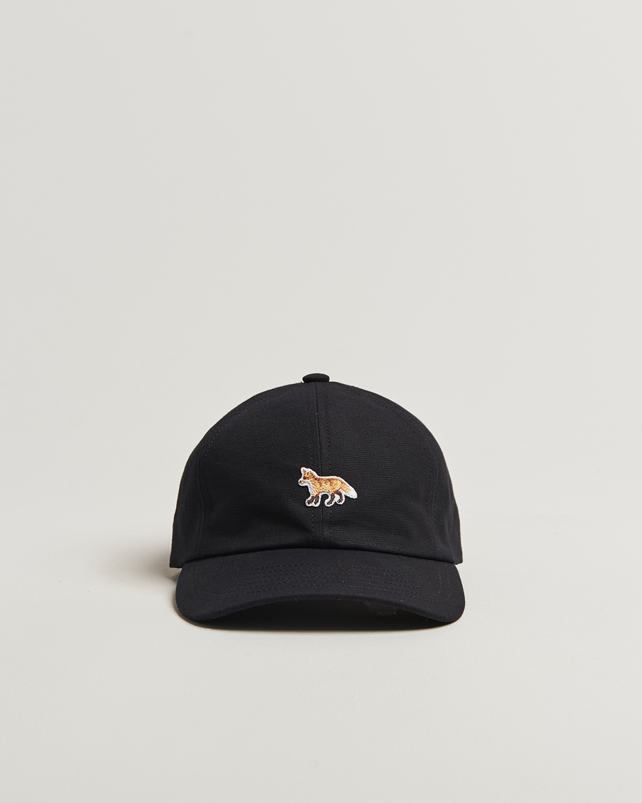 Homme | Maison Kitsuné Baby Fox 6 Panel Cap Black | Maison Kitsuné | Baby Fox 6 Panel Cap Black