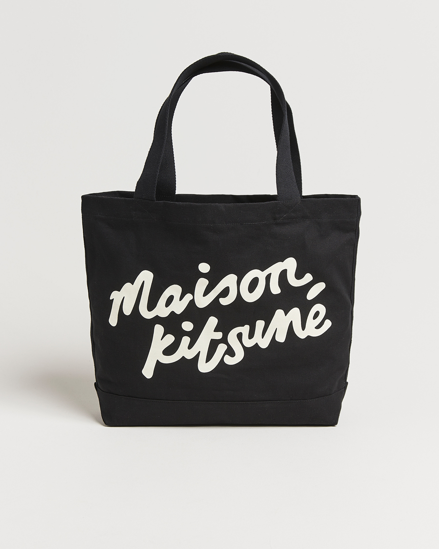 Homme | Maison Kitsuné Handwriting Tote Bag Black | Maison Kitsuné | Handwriting Tote Bag Black