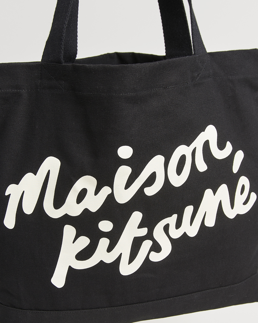 Homme | Maison Kitsuné Handwriting Tote Bag Black | Maison Kitsuné | Handwriting Tote Bag Black