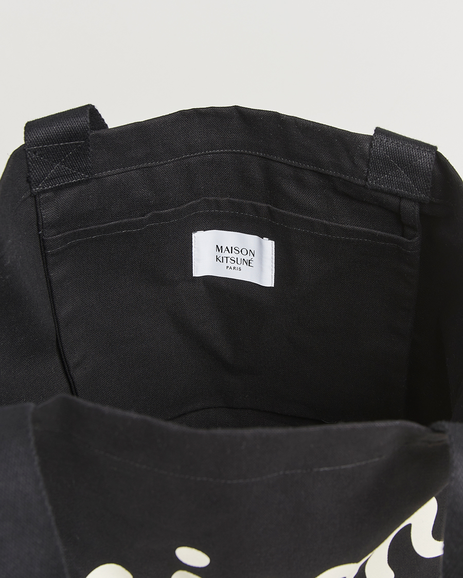 Homme | Maison Kitsuné Handwriting Tote Bag Black | Maison Kitsuné | Handwriting Tote Bag Black
