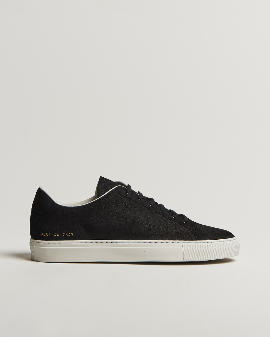 Homme | Common Projects Retro Suede Sneaker Black | Common Projects | Retro Suede Sneaker Black