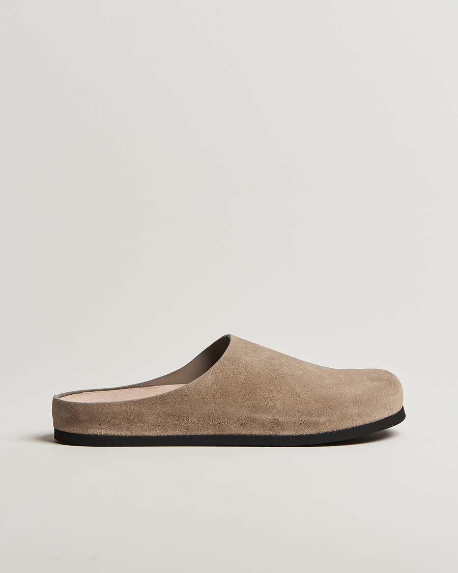 Homme | Common Projects Suede Clog Taupe | Common Projects | Suede Clog Taupe