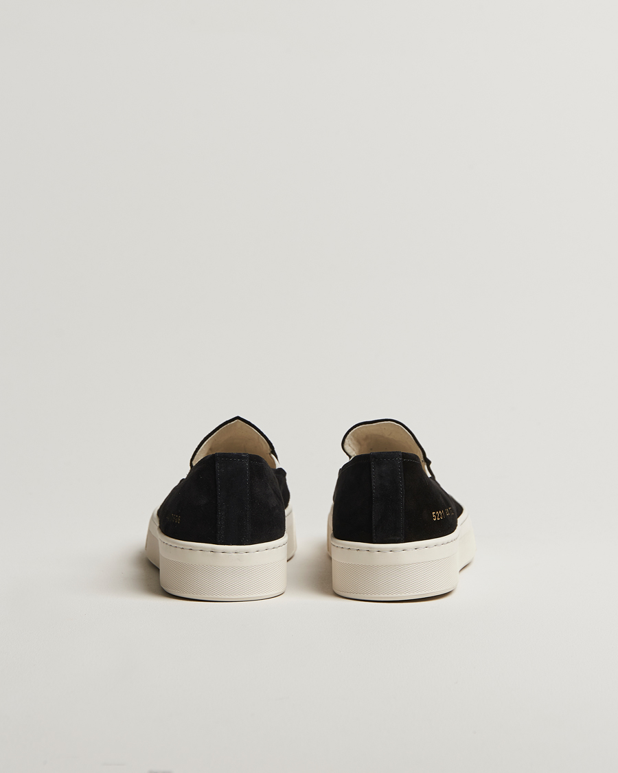 Homme | Common Projects Suede Slip On Sneaker Black | Common Projects | Suede Slip On Sneaker Black