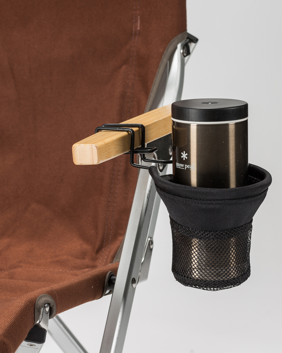 Homme | Outdoor living | Snow Peak | Low Chair Cup Holder Black