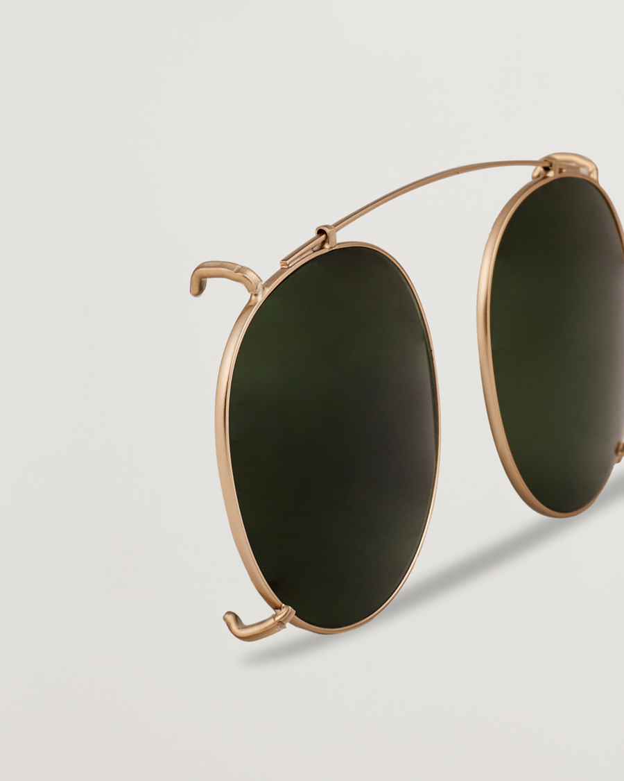 Homme | Lunettes De Soleil | TBD Eyewear | Clip-ons Gold/Bottle Green