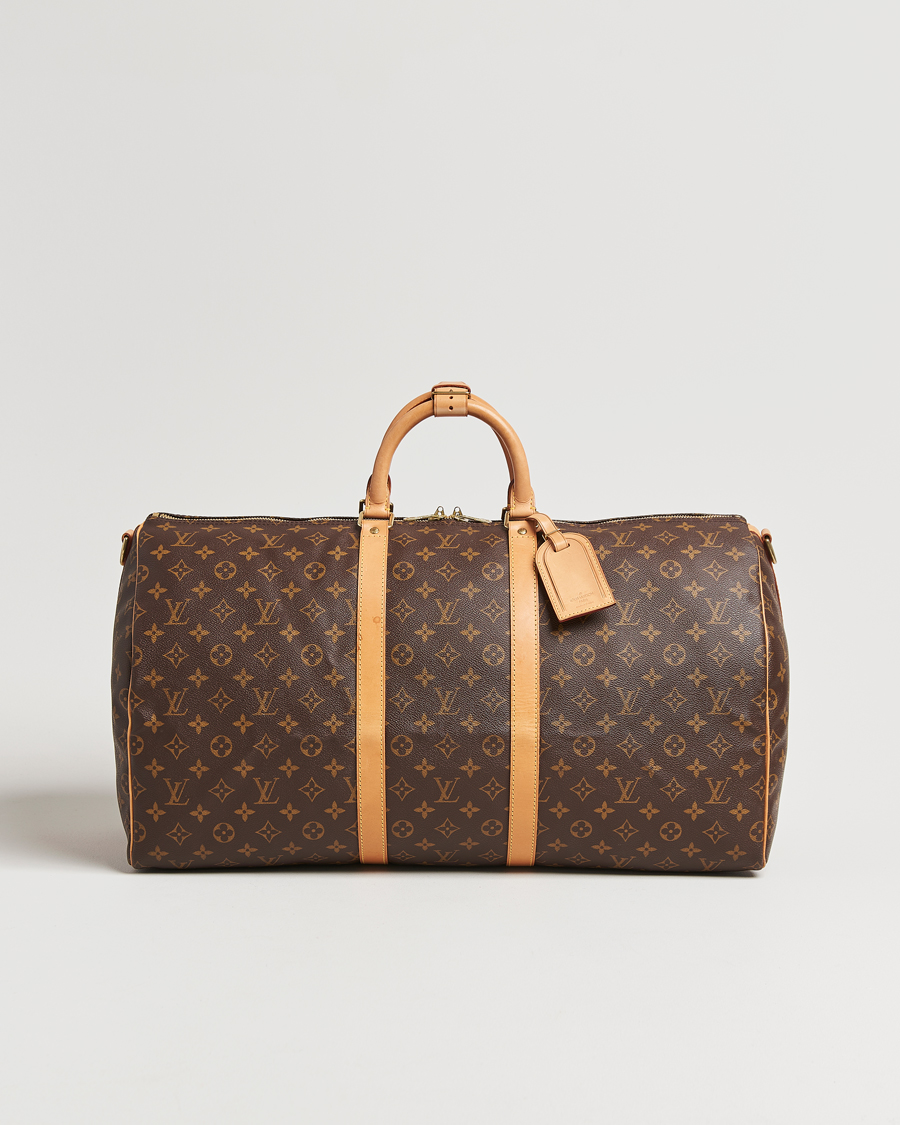 Homme | Louis Vuitton Pre-Owned Keepall Bandoulière 55 Monogram | Louis Vuitton Pre-Owned | Keepall Bandoulière 55 Monogram