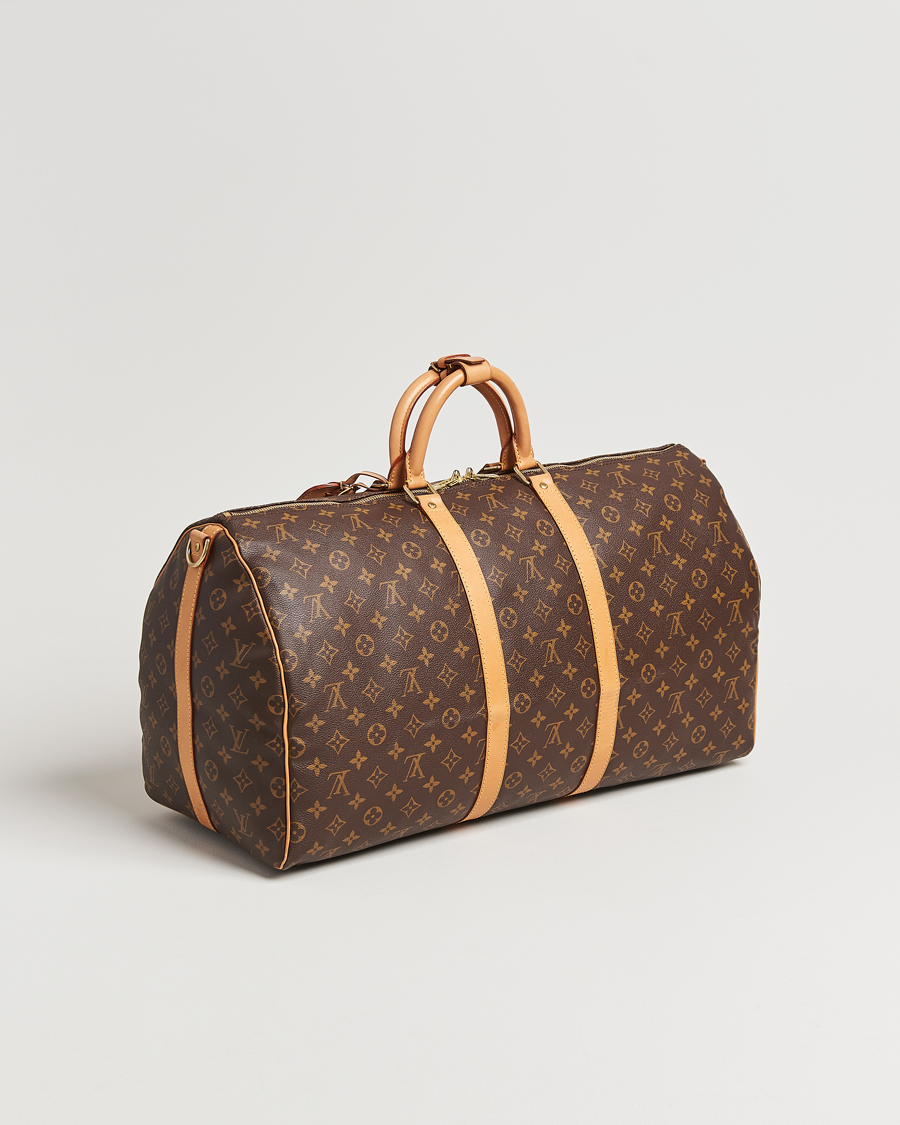 Homme | Louis Vuitton Pre-Owned Keepall Bandoulière 55 Monogram | Louis Vuitton Pre-Owned | Keepall Bandoulière 55 Monogram