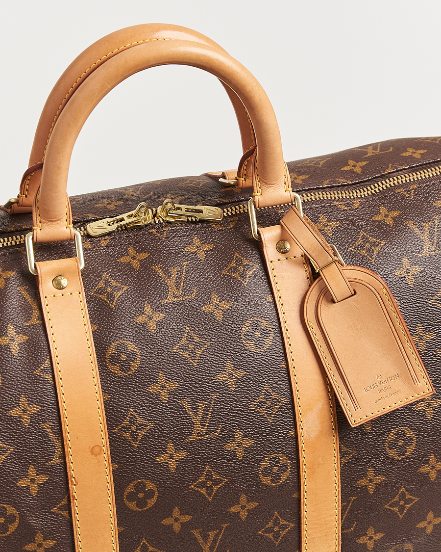 Homme | Louis Vuitton Pre-Owned Keepall Bandoulière 55 Monogram | Louis Vuitton Pre-Owned | Keepall Bandoulière 55 Monogram