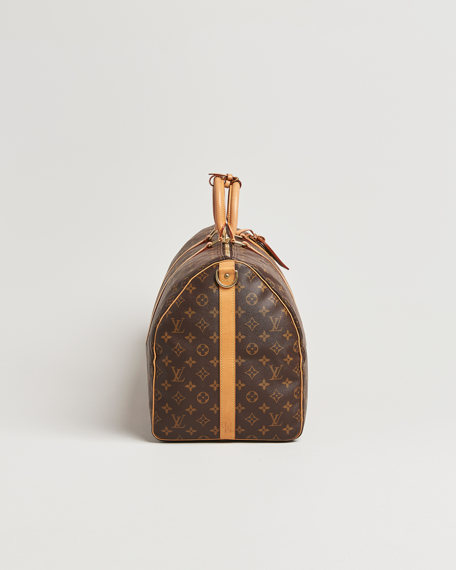 Homme | Louis Vuitton Pre-Owned Keepall Bandoulière 55 Monogram | Louis Vuitton Pre-Owned | Keepall Bandoulière 55 Monogram