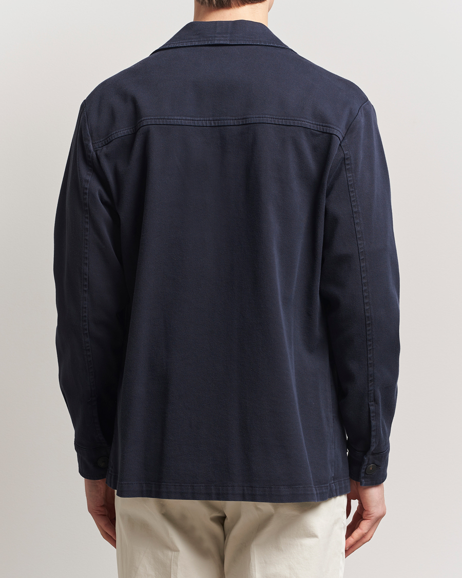 Homme | Manteaux Et Vestes | Gran Sasso | Cotton Twill Safari Jacket Navy