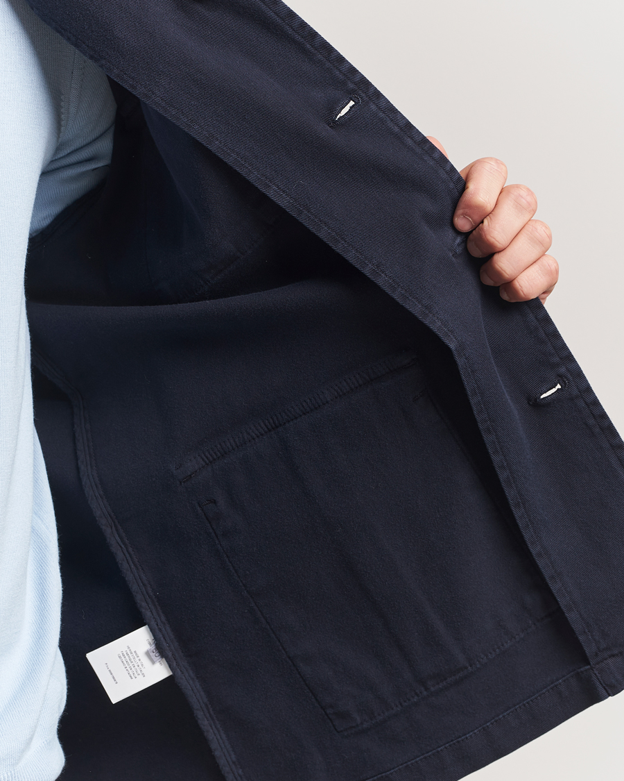 Homme | Manteaux Et Vestes | Gran Sasso | Cotton Twill Safari Jacket Navy