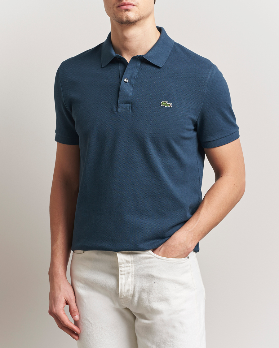 Homme | Polos | Lacoste | Slim Fit Polo Piké Falcon Blue