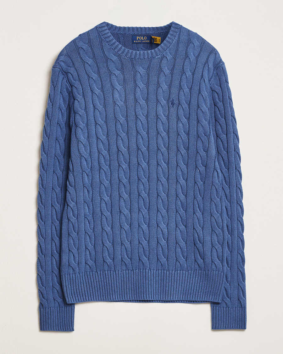 Homme | Pulls Et Tricots | Polo Ralph Lauren | Cotton Cable Pullover Bright Blue