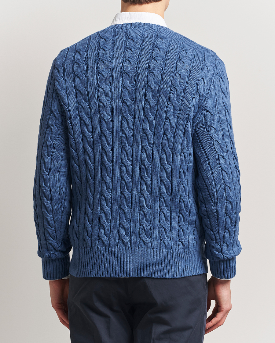 Homme | Pulls Et Tricots | Polo Ralph Lauren | Cotton Cable Pullover Bright Blue