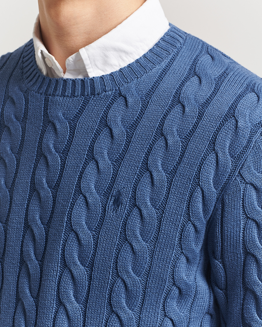 Homme | Pulls Et Tricots | Polo Ralph Lauren | Cotton Cable Pullover Bright Blue