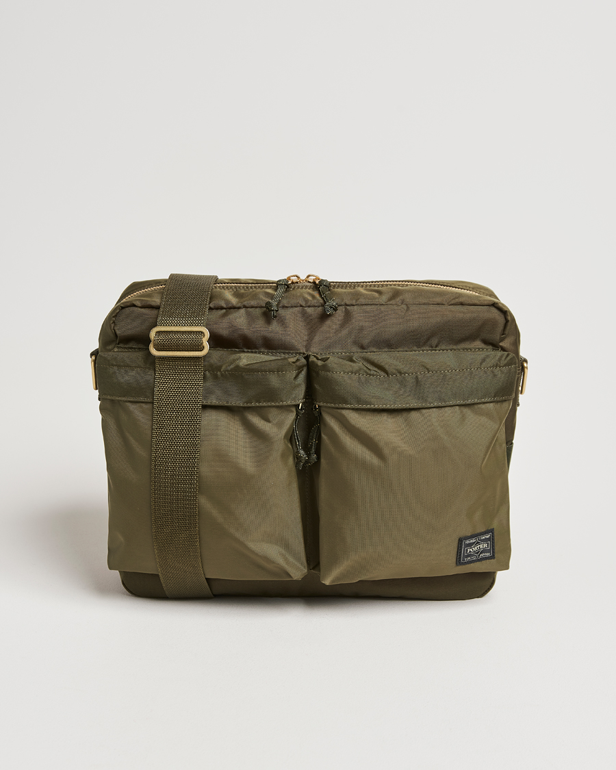 Homme | Porter-Yoshida & Co. Force Shoulder Bag Olive Drab | Porter-Yoshida & Co. | Force Shoulder Bag Olive Drab