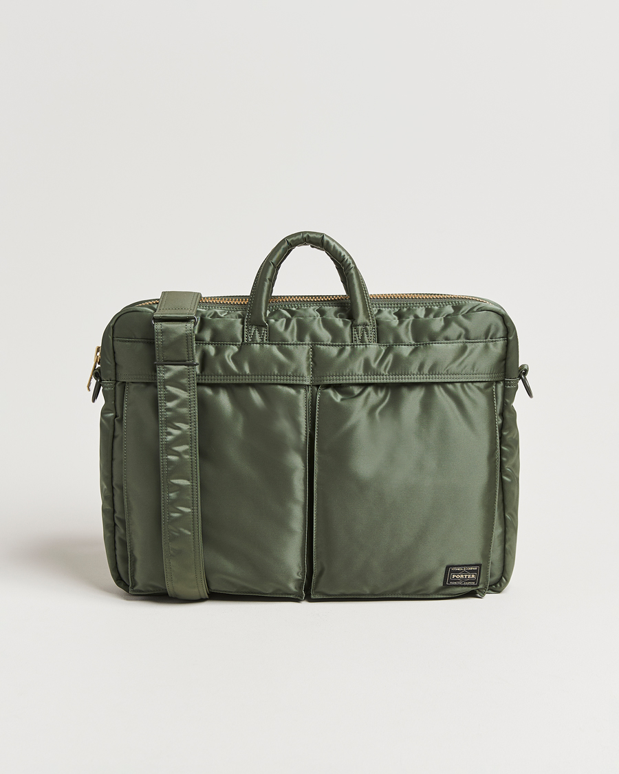 Homme | Sacs | Porter-Yoshida & Co. | Porter-Yoshida & Co.Tanker 2Way Document BagSage Green