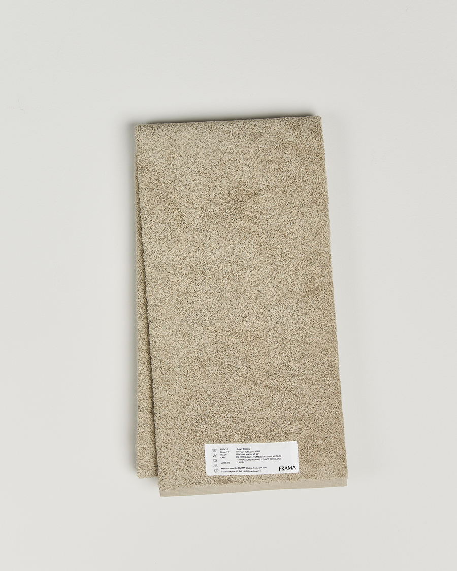Homme | Tissus | Frama | Heavy Bath Towel 70x140cm Sage Green