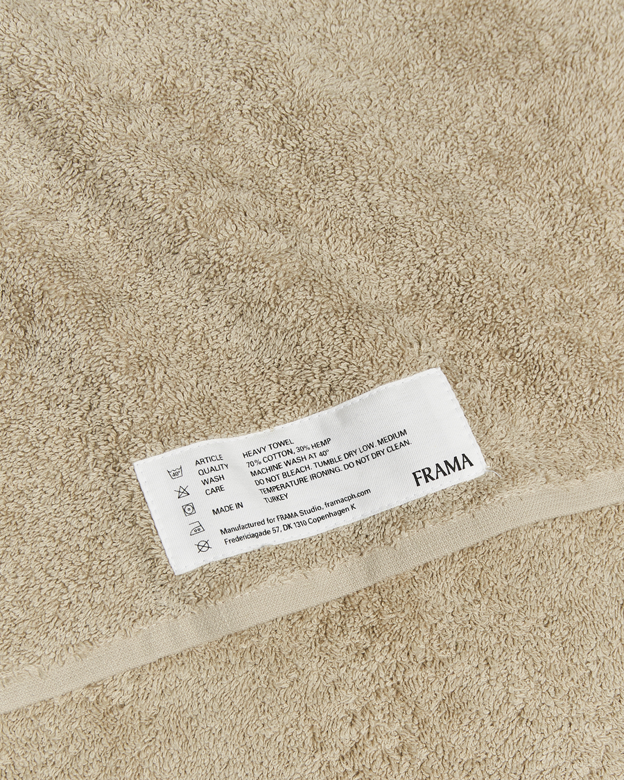 Homme | Tissus | Frama | Heavy Bath Towel 70x140cm Sage Green