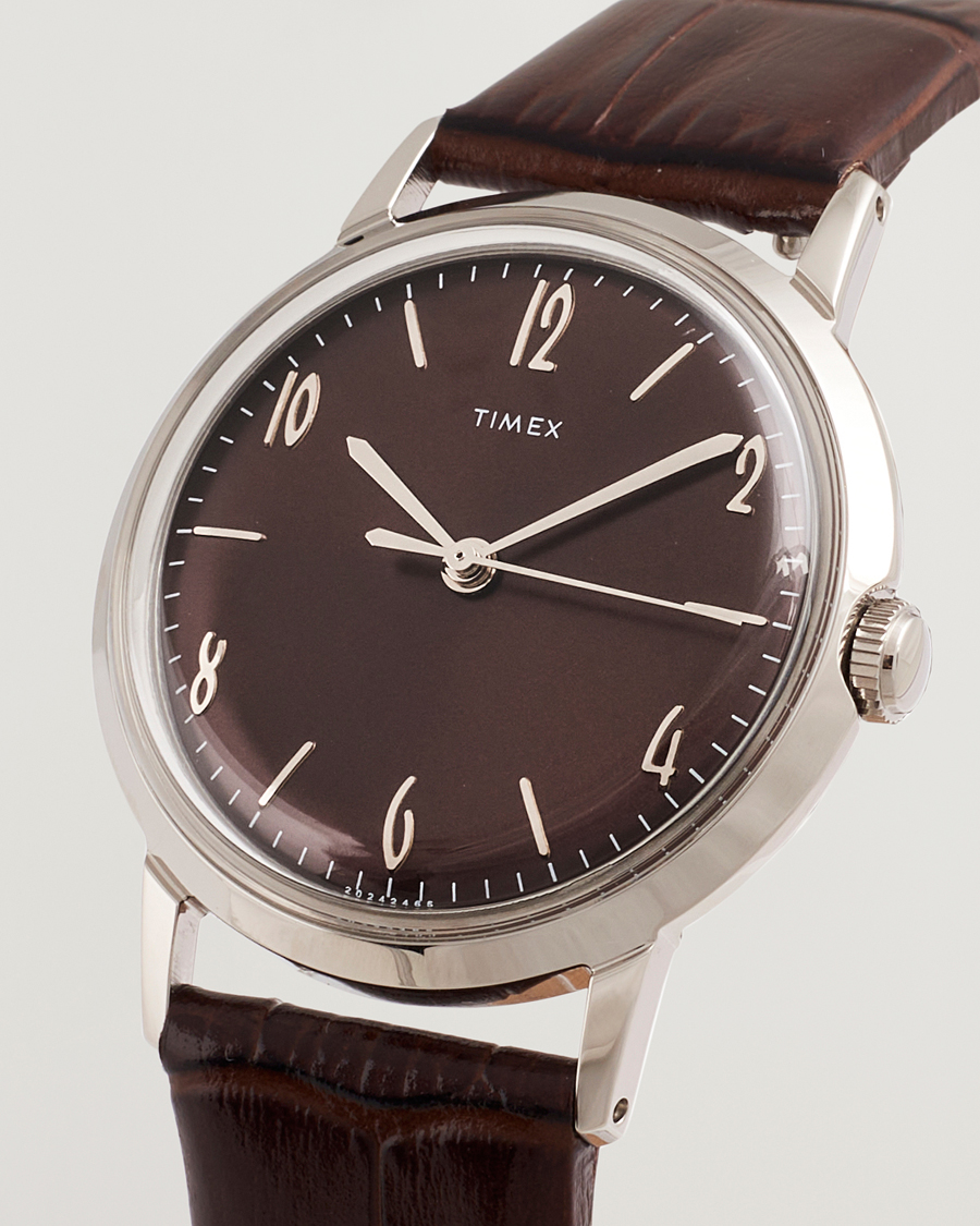 Homme | Timex Marlin Handwind 34mm Chocolate Brown Dial | Timex | Marlin Handwind 34mm Chocolate Brown Dial