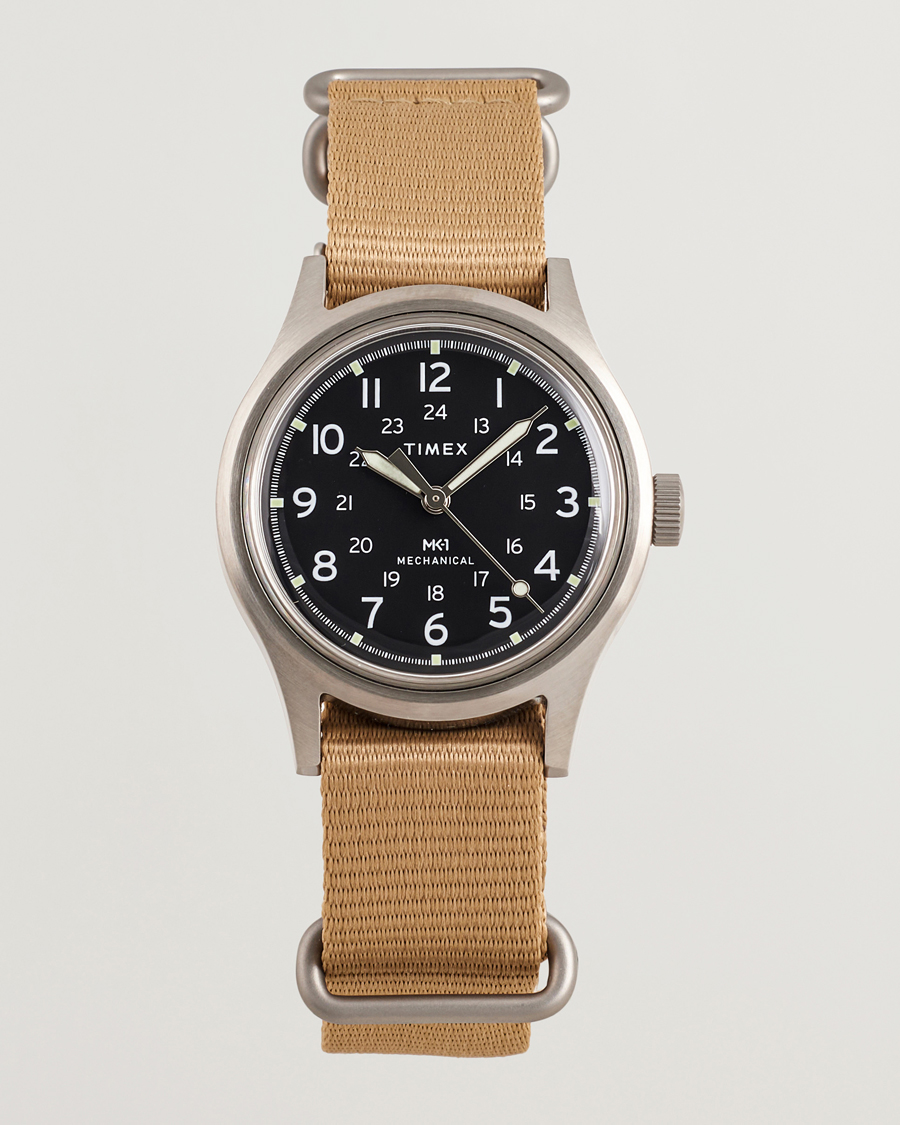 Homme | Timex MK1 Hand Wind 36mm Tan Black Dial | Timex | MK1 Hand Wind 36mm Tan Black Dial