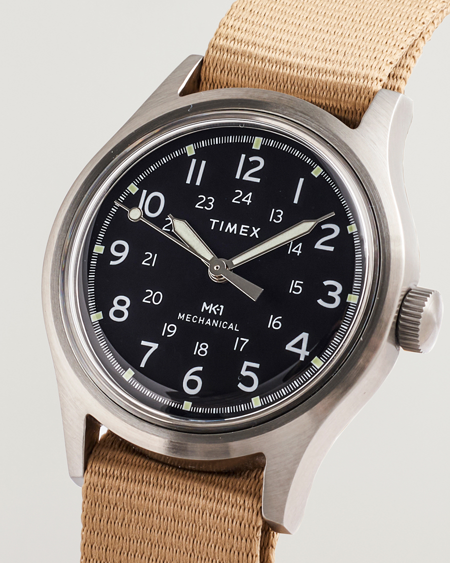 Homme | Timex MK1 Hand Wind 36mm Tan Black Dial | Timex | MK1 Hand Wind 36mm Tan Black Dial