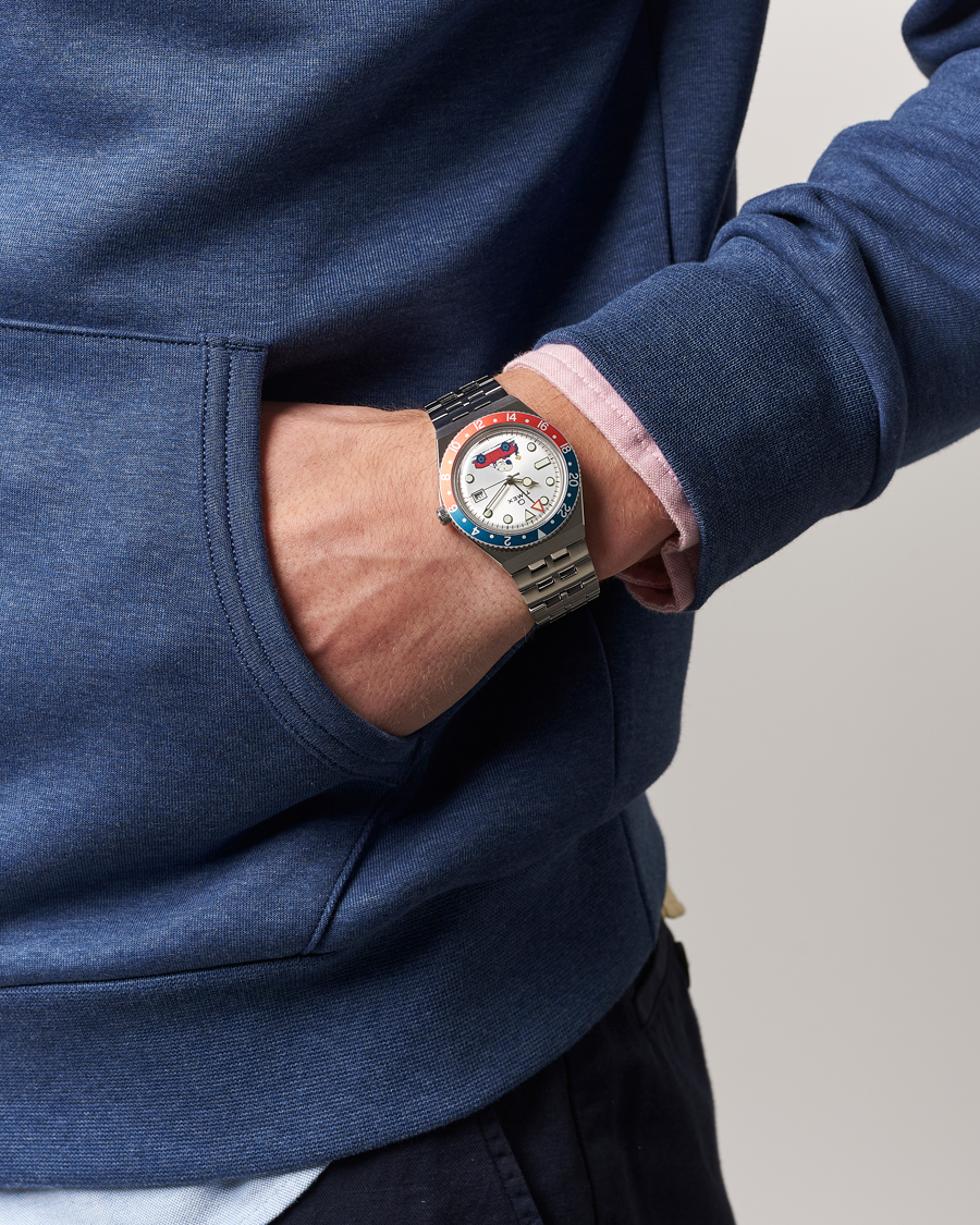 Homme | Timex Timex X Peanuts Q GMT Snoopy 38mm Silver Dial | Timex | X Peanuts Q GMT Snoopy 38mm Silver Dial
