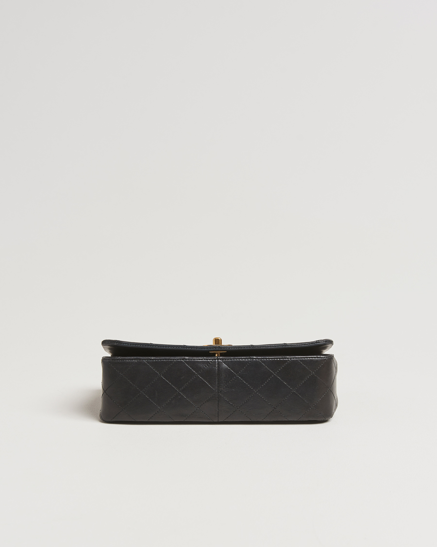 Homme | Chanel Pre-Owned Classic Single Flap Bag Lambskin Black | Chanel Pre-Owned | Classic Single Flap Bag Lambskin Black