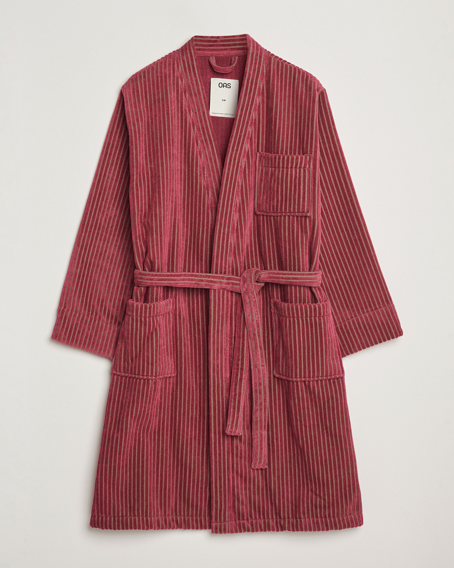 Homme | OAS Striped Velour Robe Botanico | OAS | Striped Velour Robe Botanico